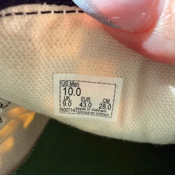 Vans X Skateistan Men's Skate 'Checkerboard' Shoe wth Custom Patches Size 10 - Picture 7 of 8